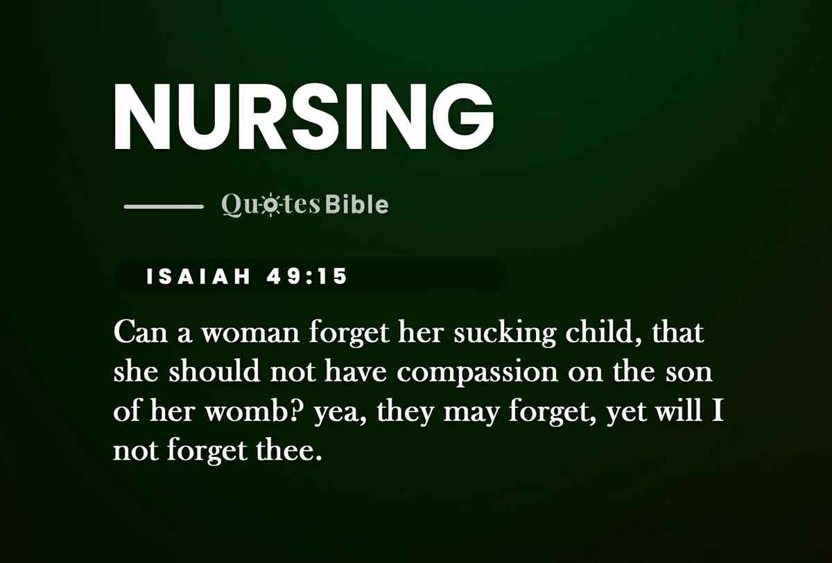 nursing bible verses quote
