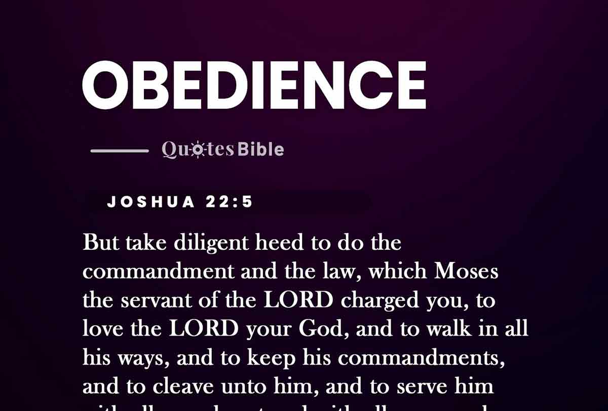 obedience bible verses quote