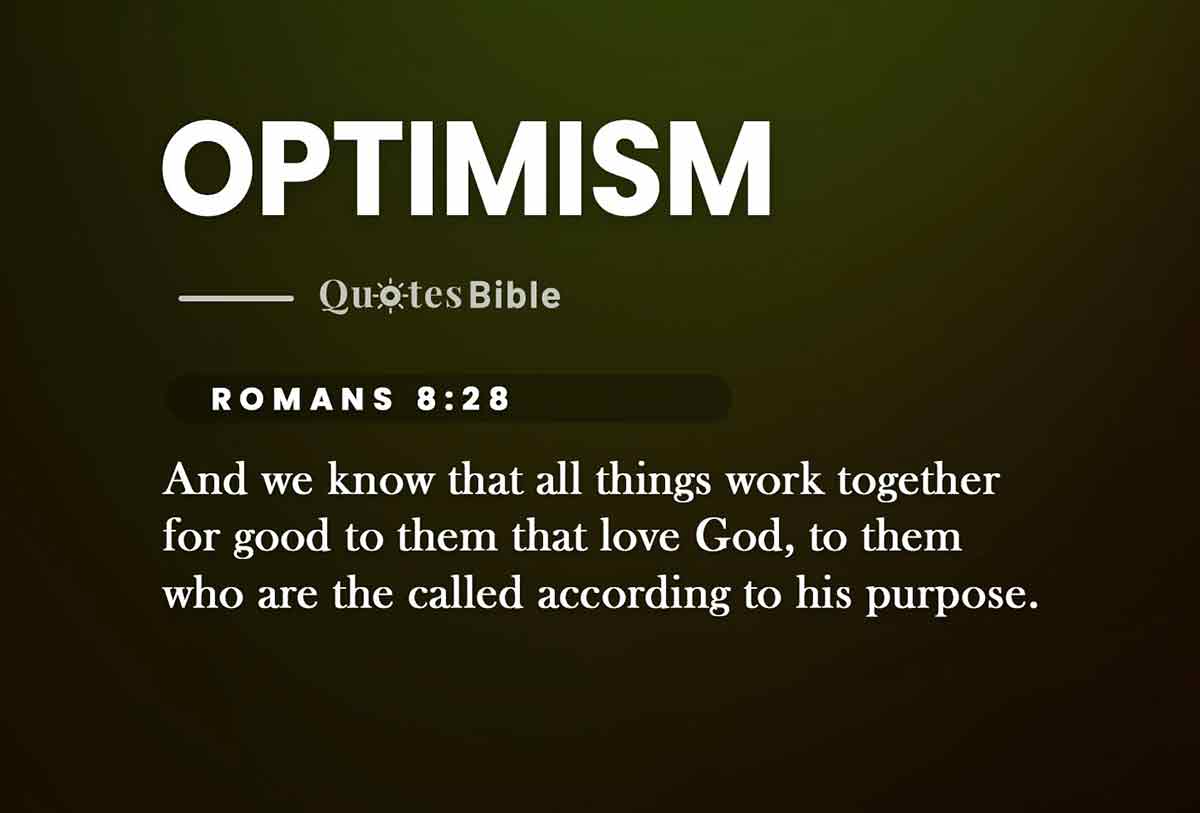optimism bible verses photo