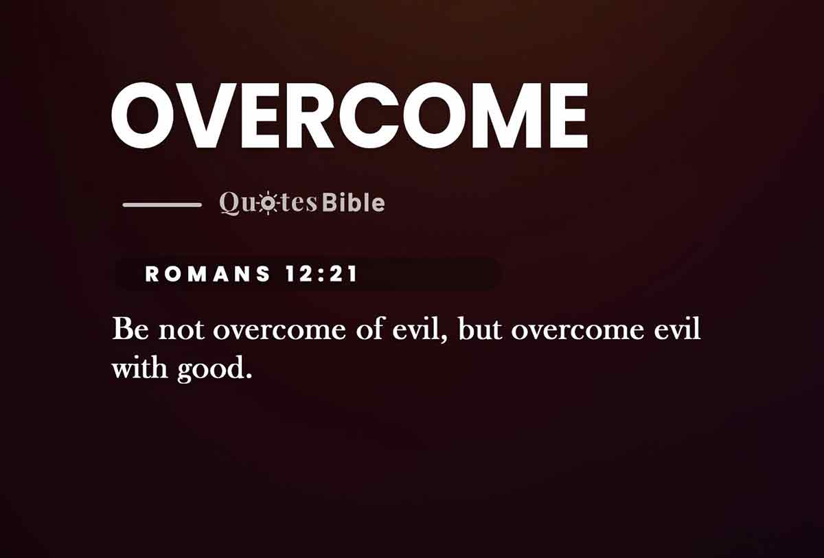 overcome bible verses photo