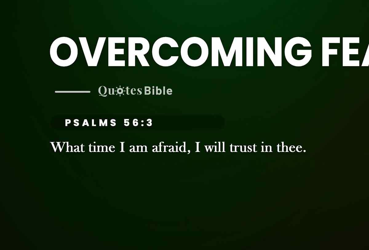 overcoming fear bible verses photo