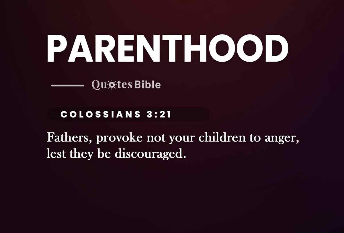 parenthood bible verses quote