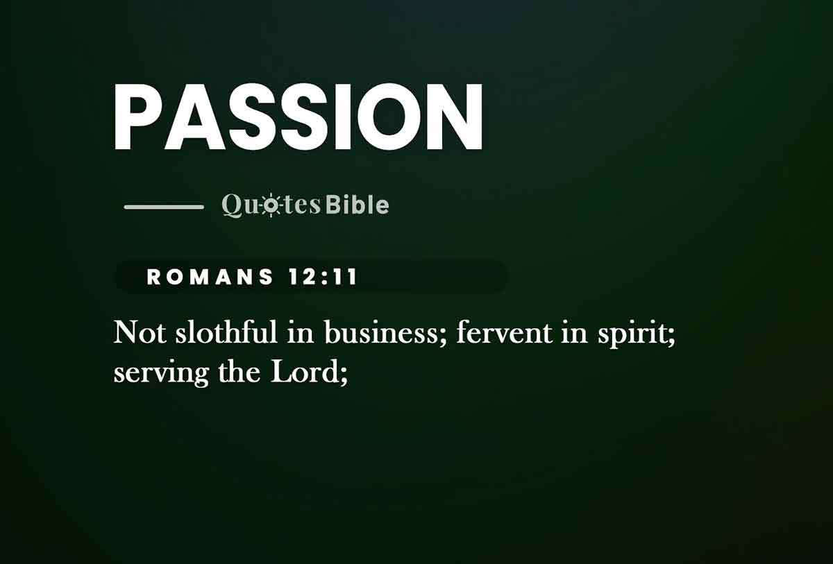 passion bible verses photo