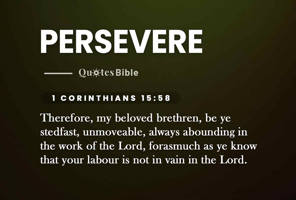 persevere bible verses quote