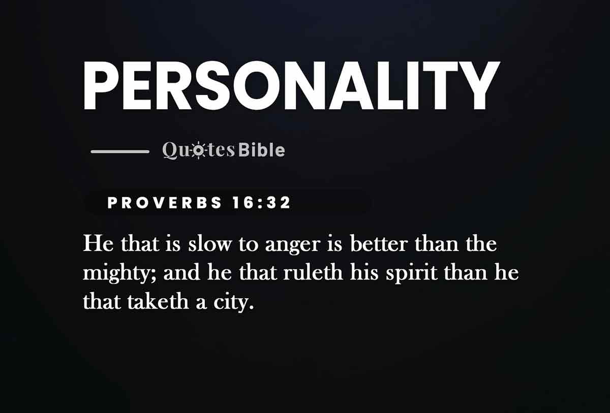 personality bible verses quote