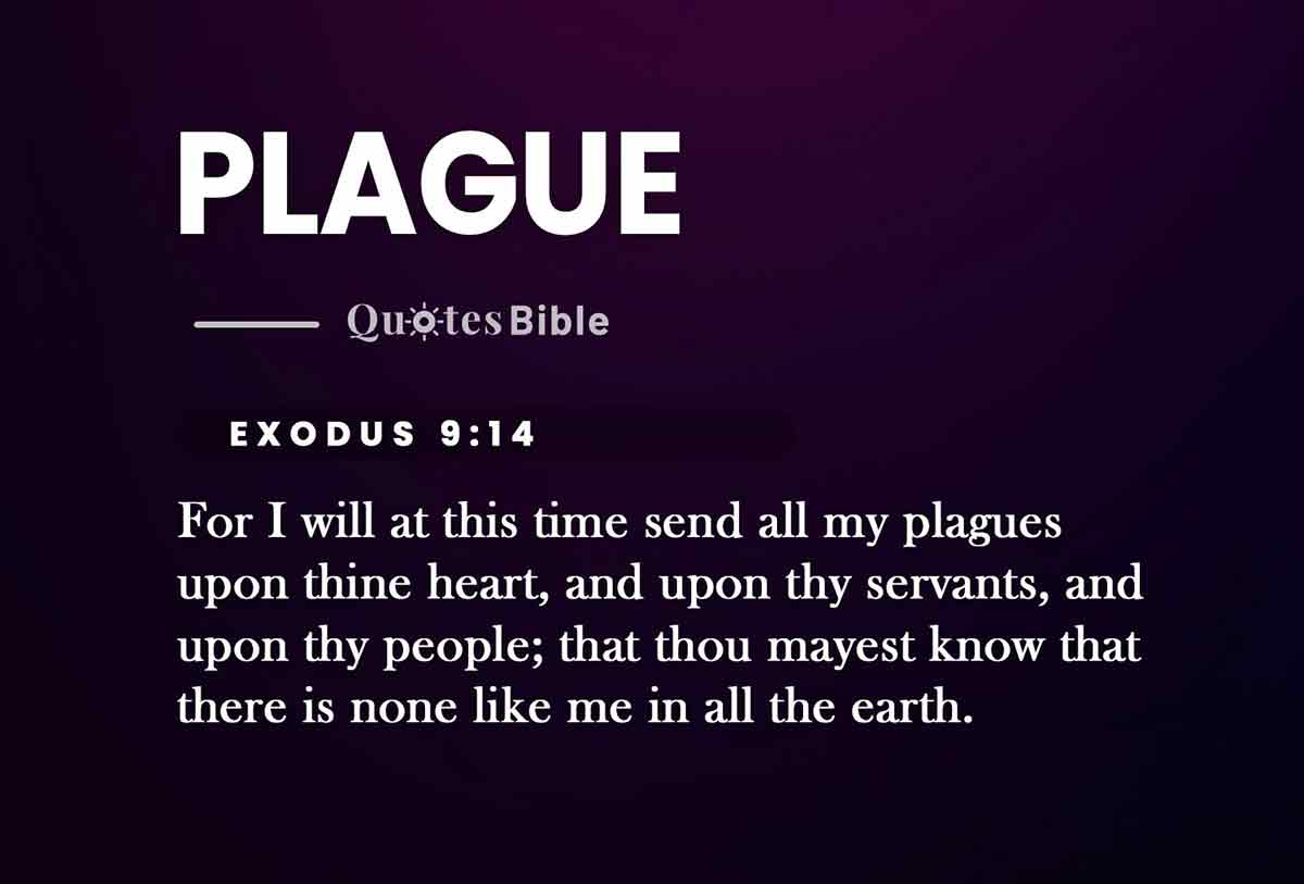 plague bible verses photo