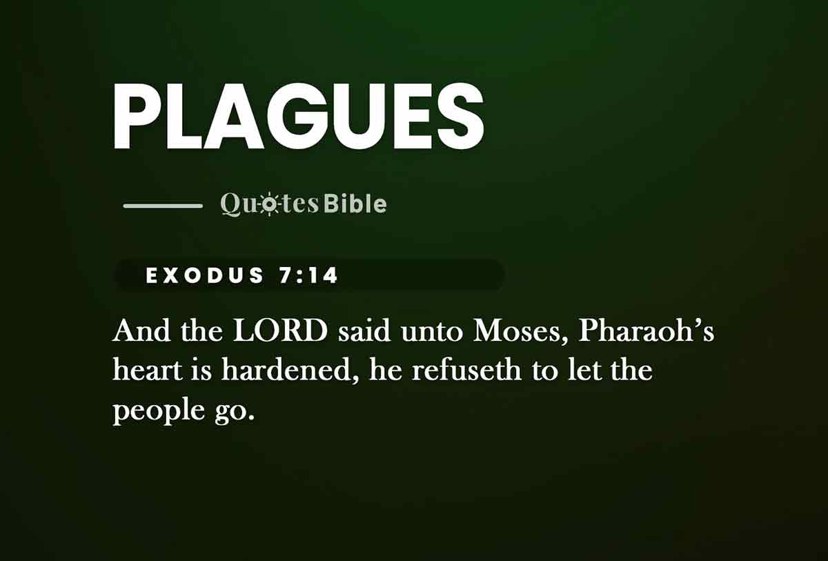 plagues bible verses quote