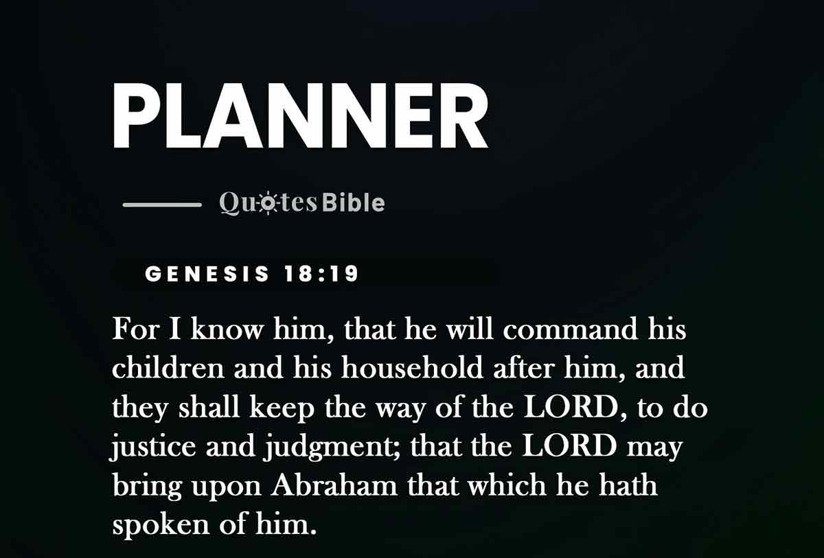 planner bible verses quote