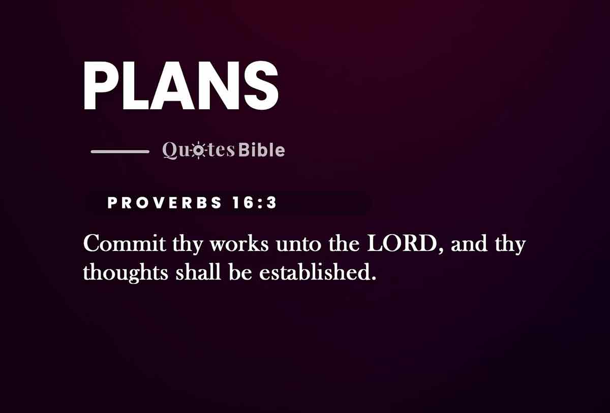 plans bible verses quote