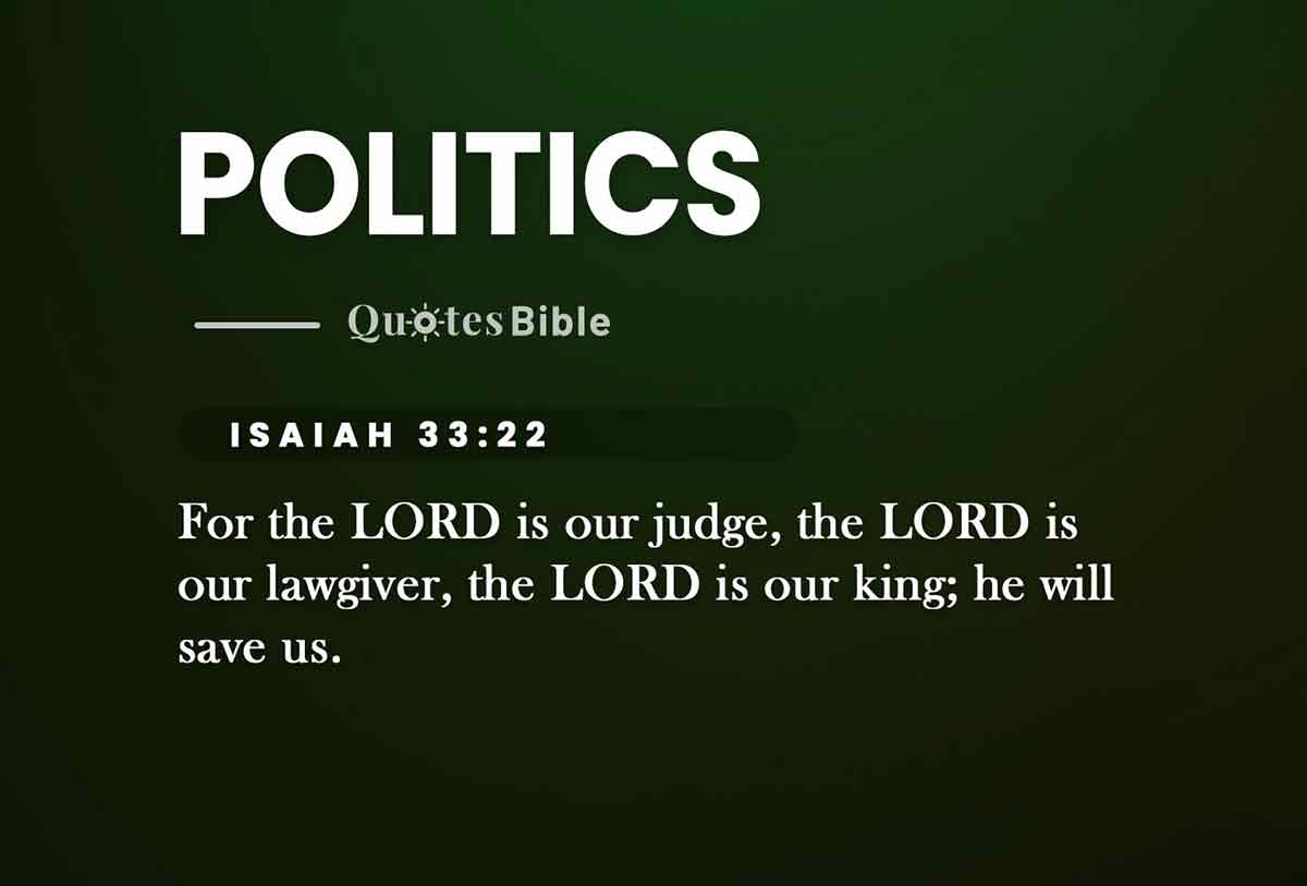 politics bible verses quote