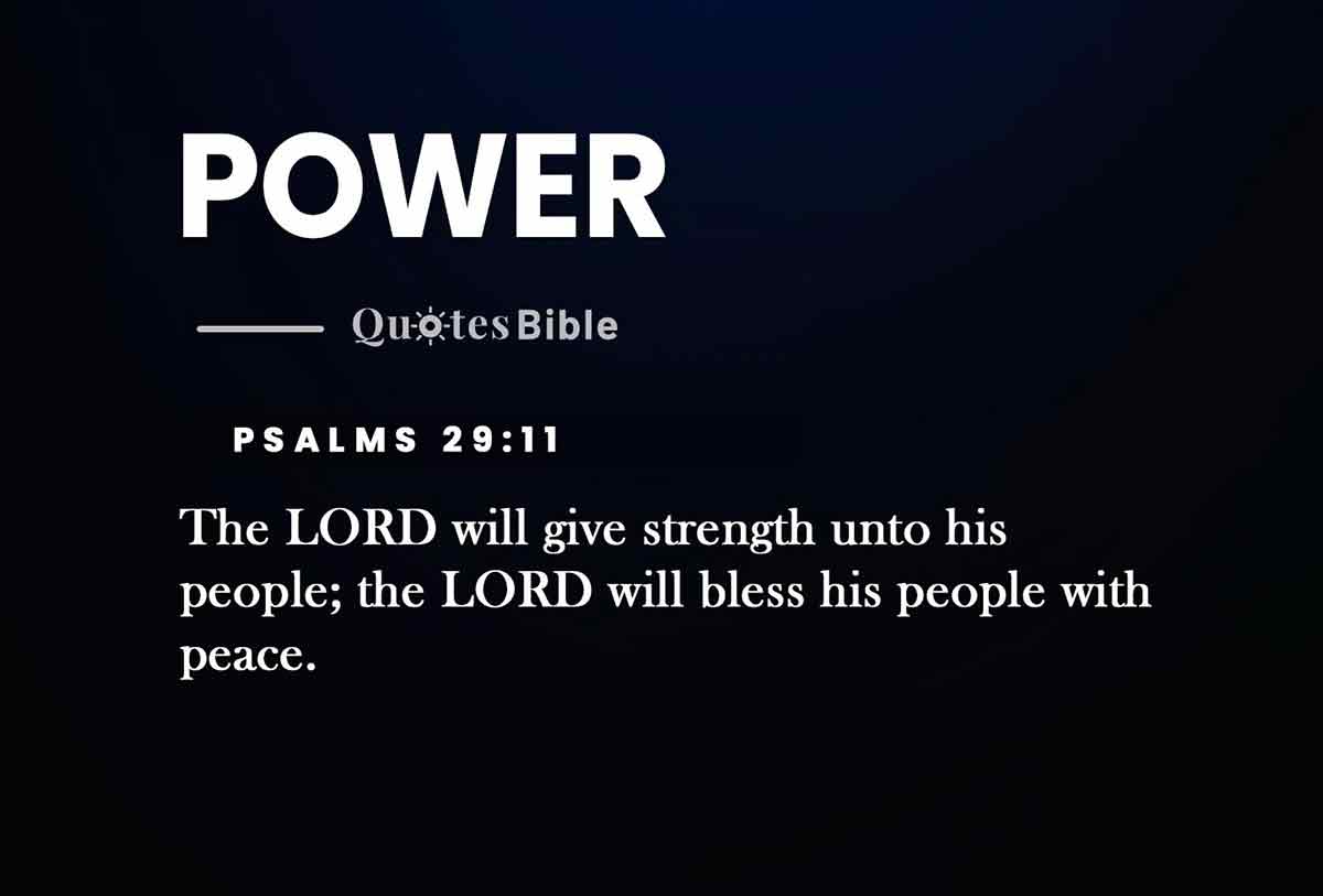power bible verses quote