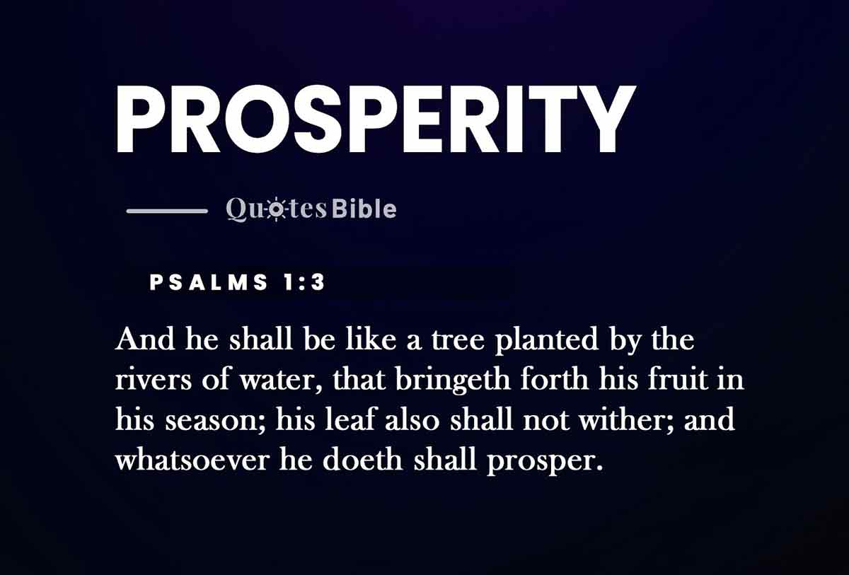 prosperity bible verses quote