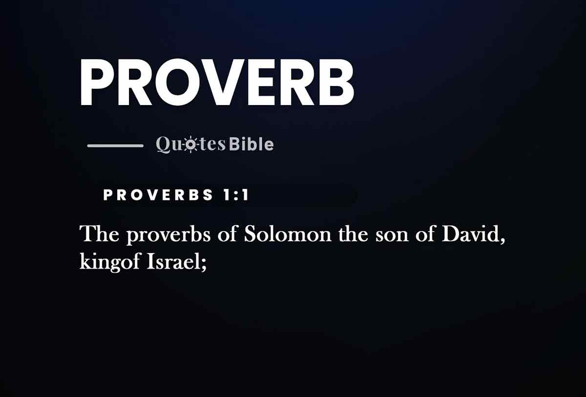proverb bible verses quote