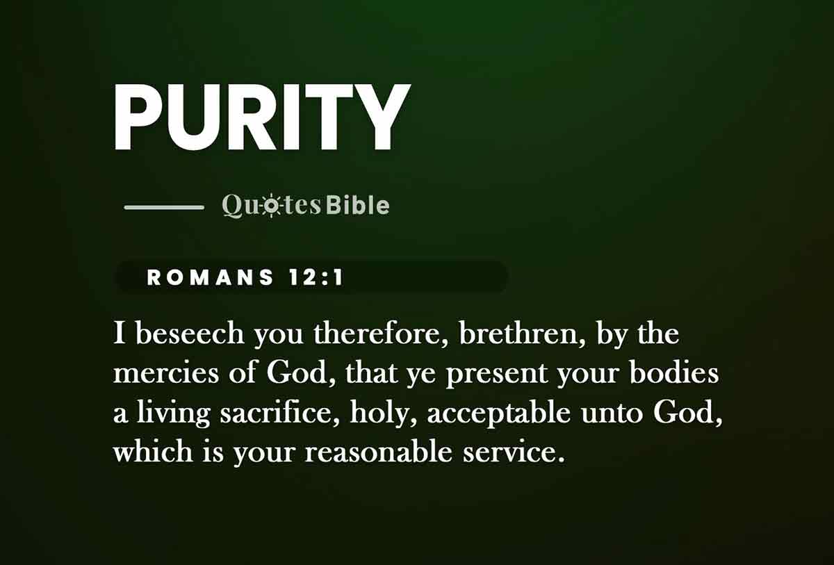 Purity Verses From The Bible Uncovering The Strength Of Purity 