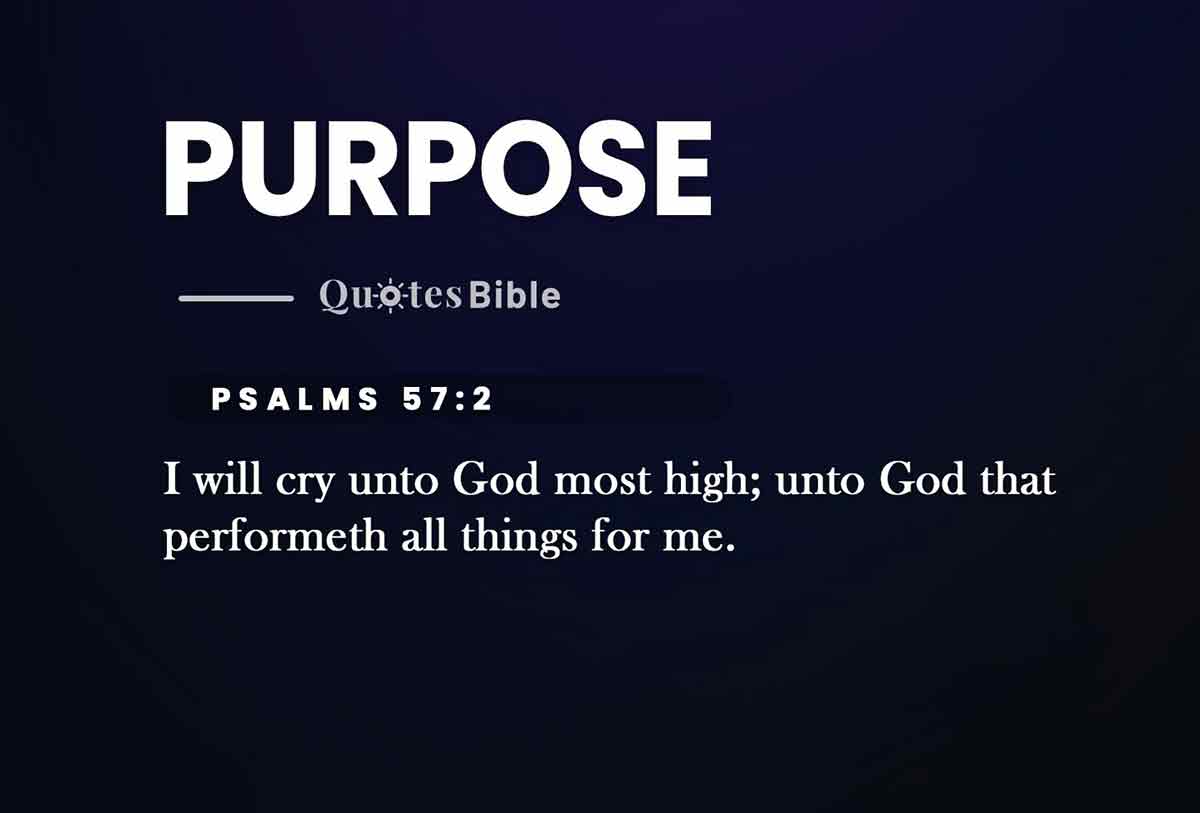 purpose bible verses quote