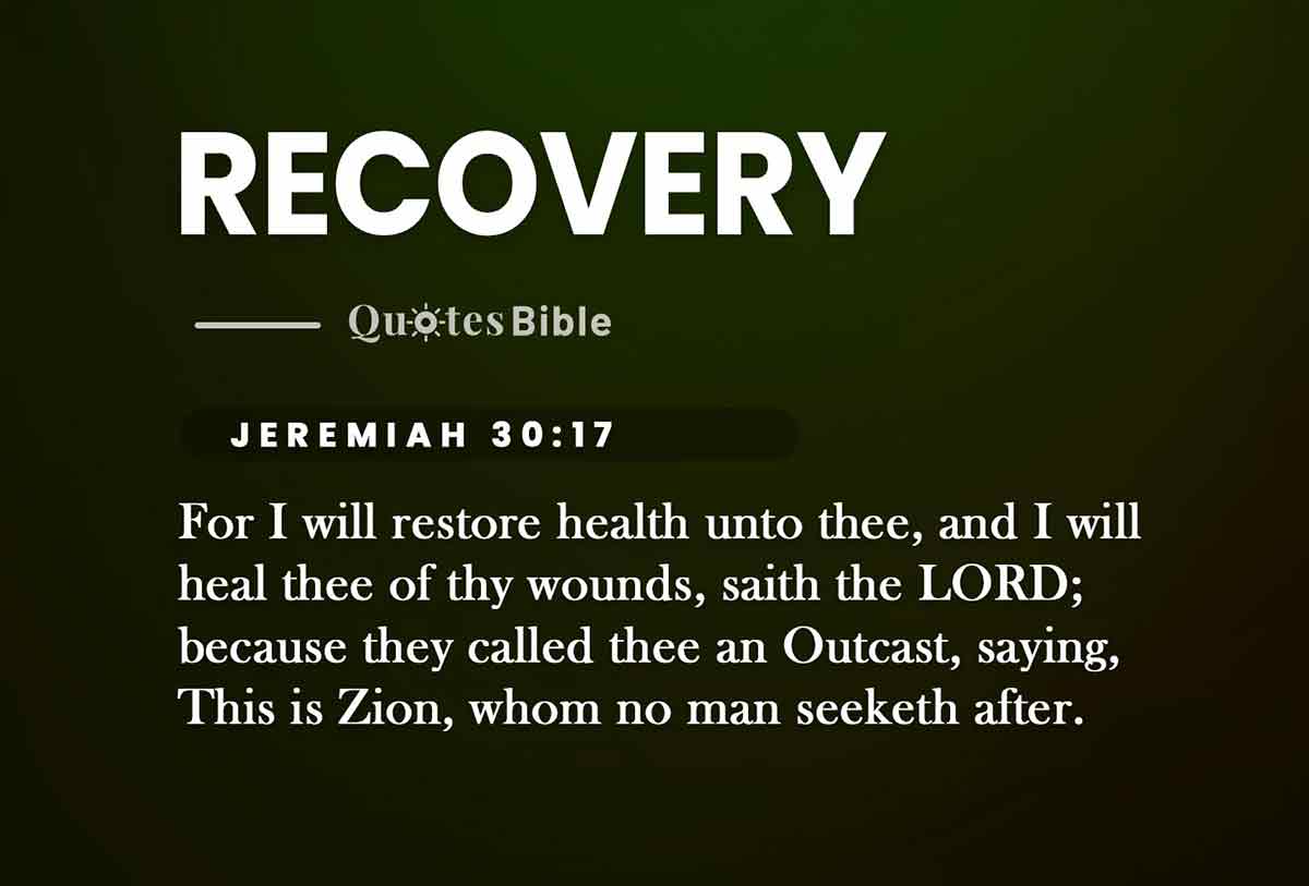 recovery bible verses quote
