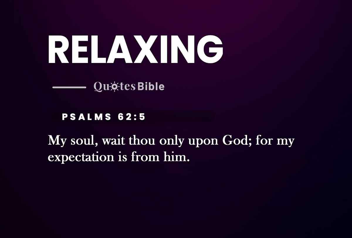 relaxing bible verses quote
