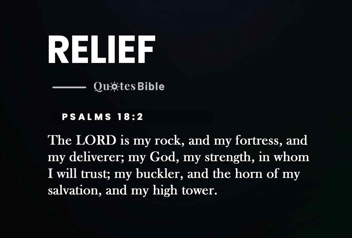 relief bible verses quote