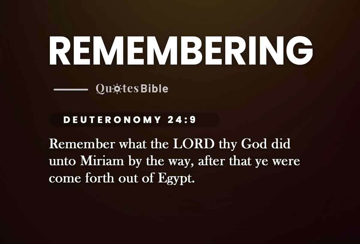 remembering bible verses quote