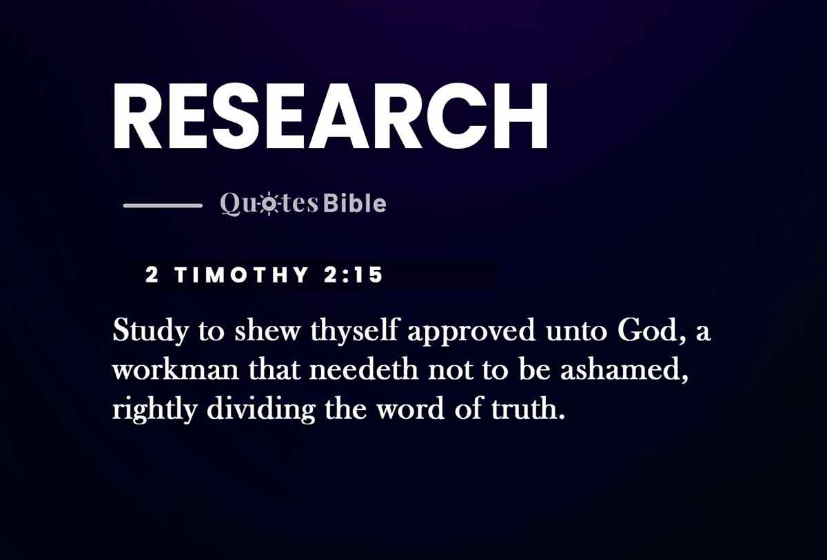 research bible verses quote