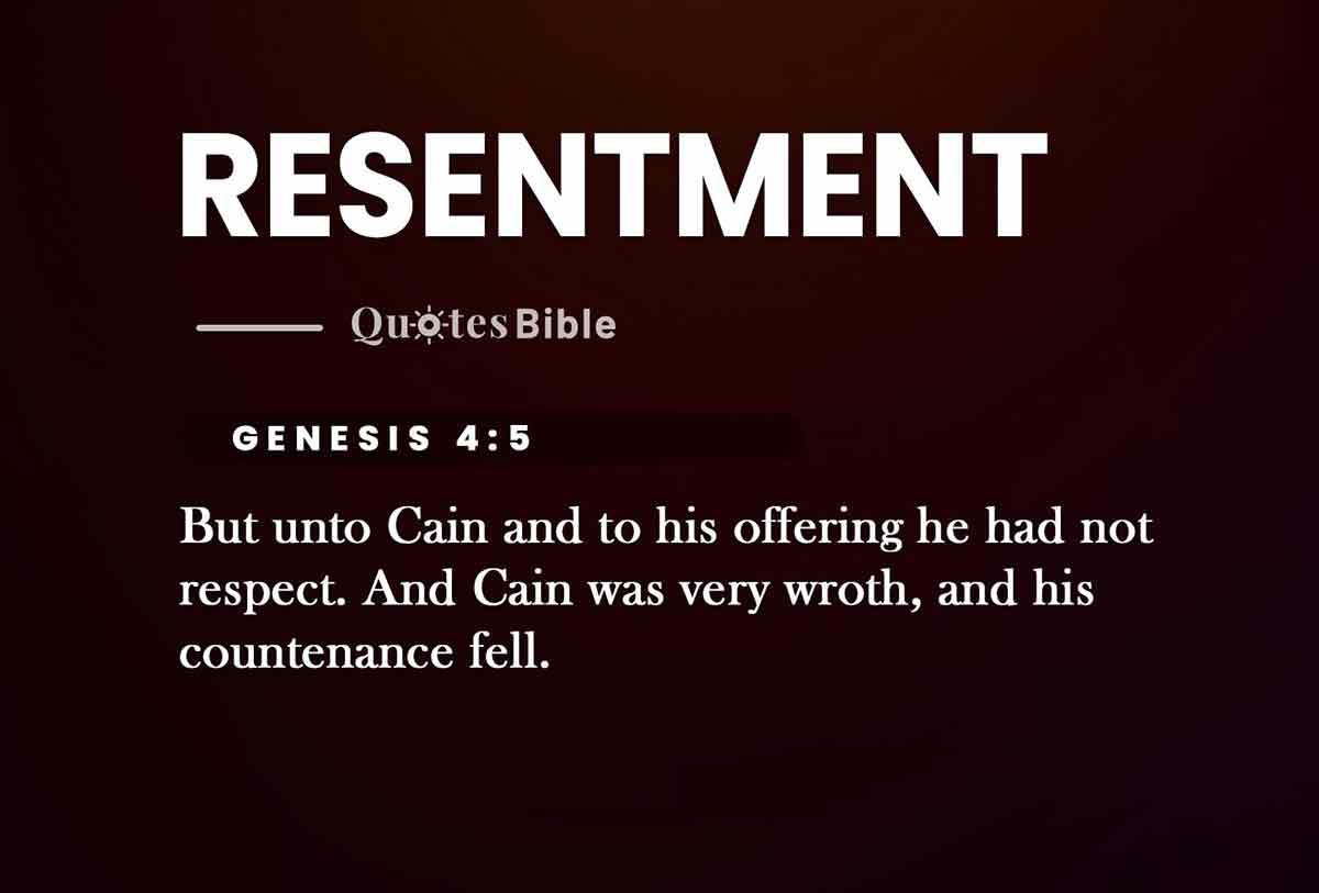 resentment bible verses quote
