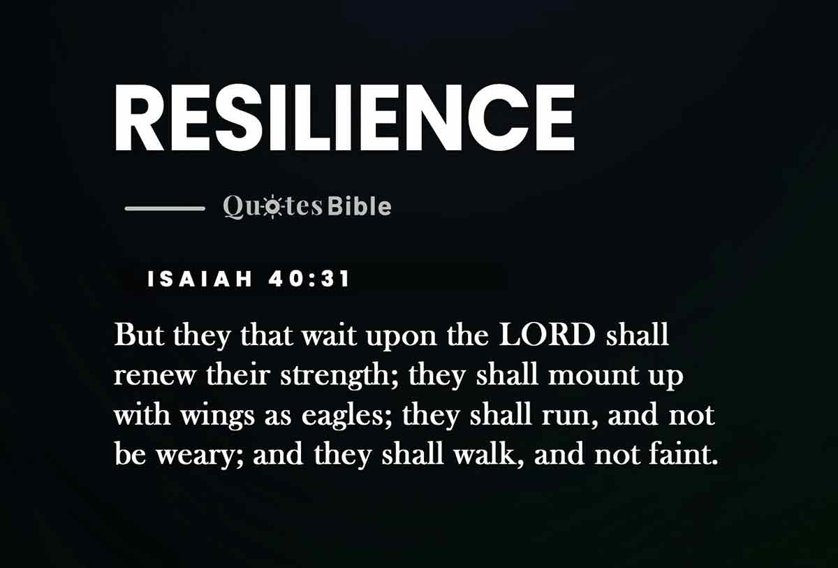 resilience bible verses quote
