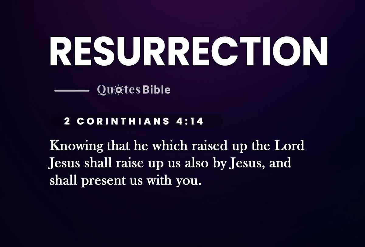 resurrection bible verses quote
