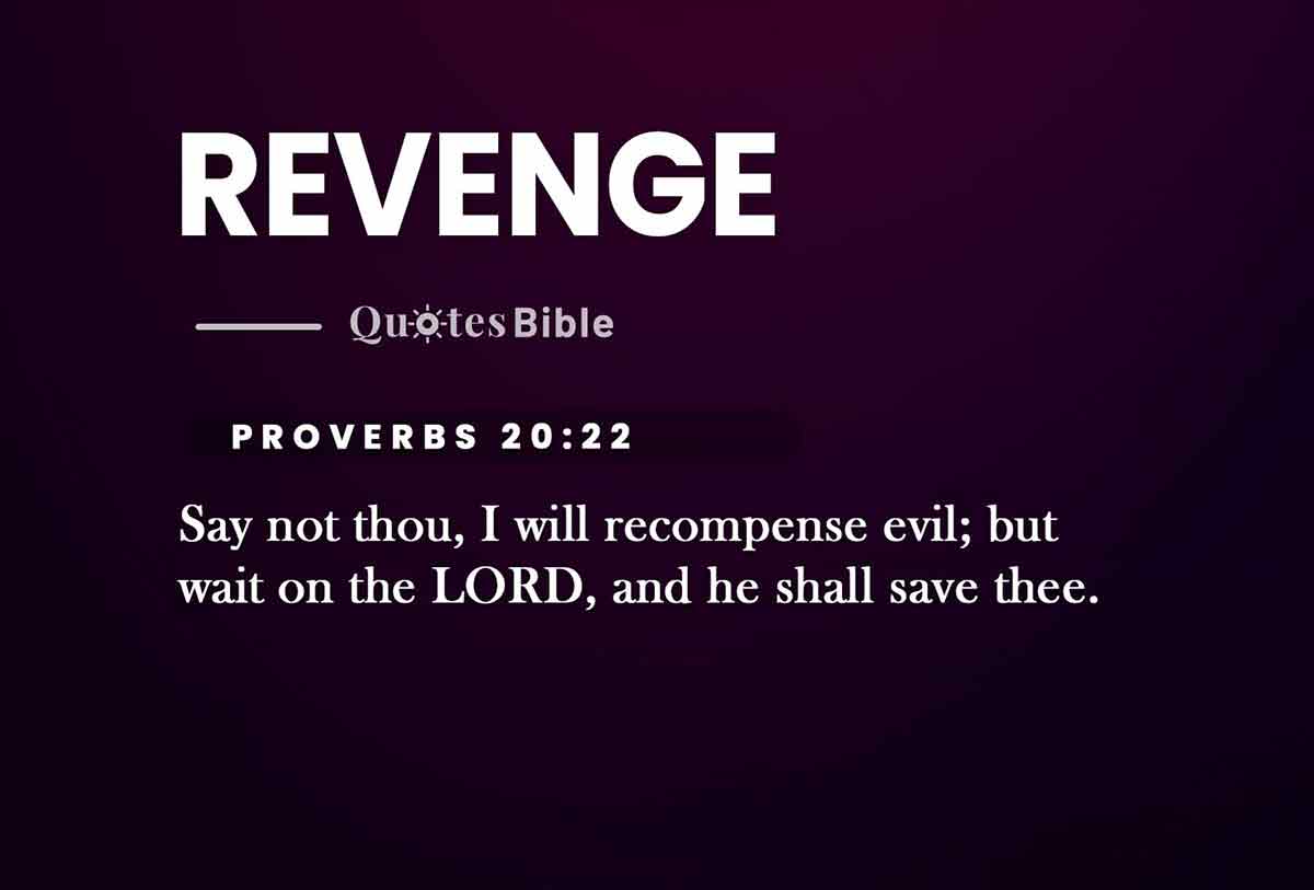 revenge bible verses quote