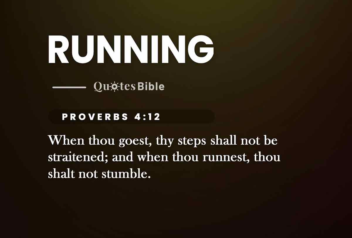 running bible verses photo