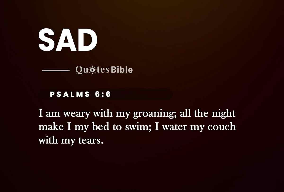 sad bible verses quote