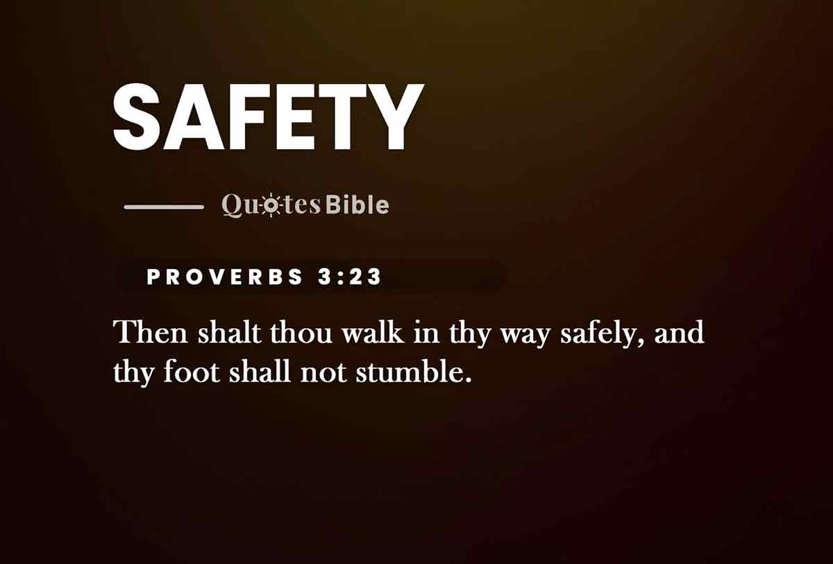 safety bible verses quote