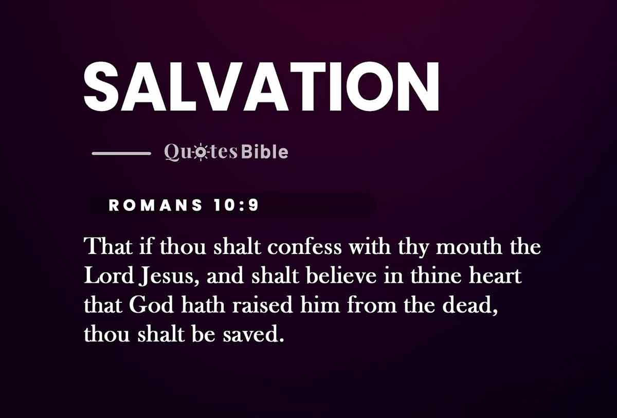 salvation bible verses quote