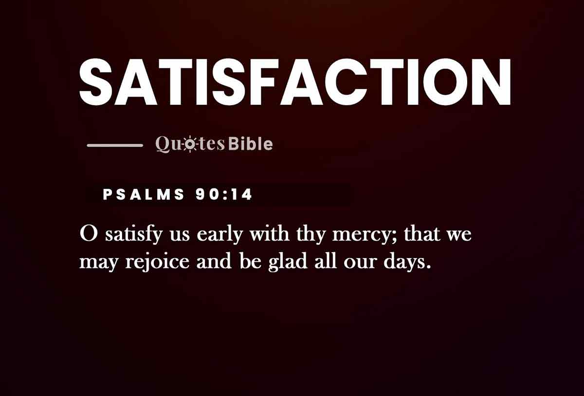 satisfaction bible verses quote
