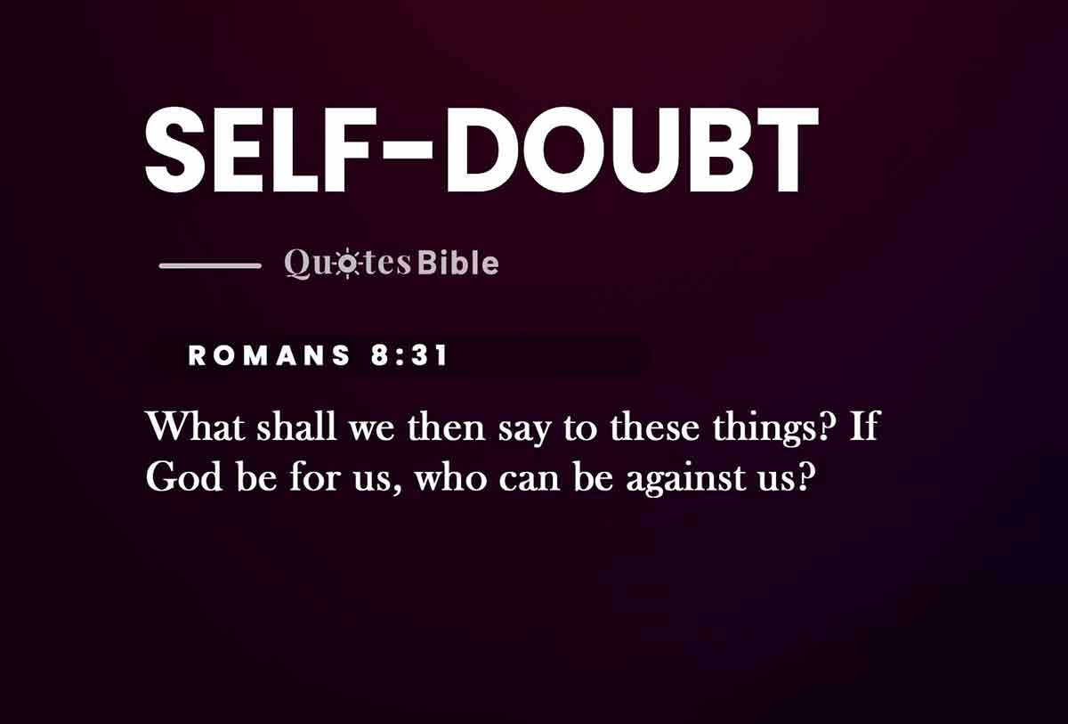 self-doubt bible verses quote