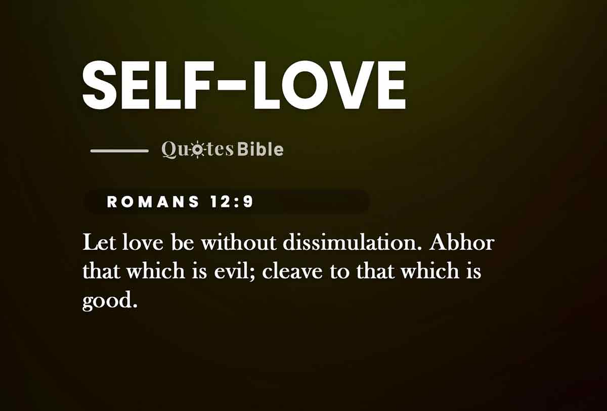 self-love bible verses quote