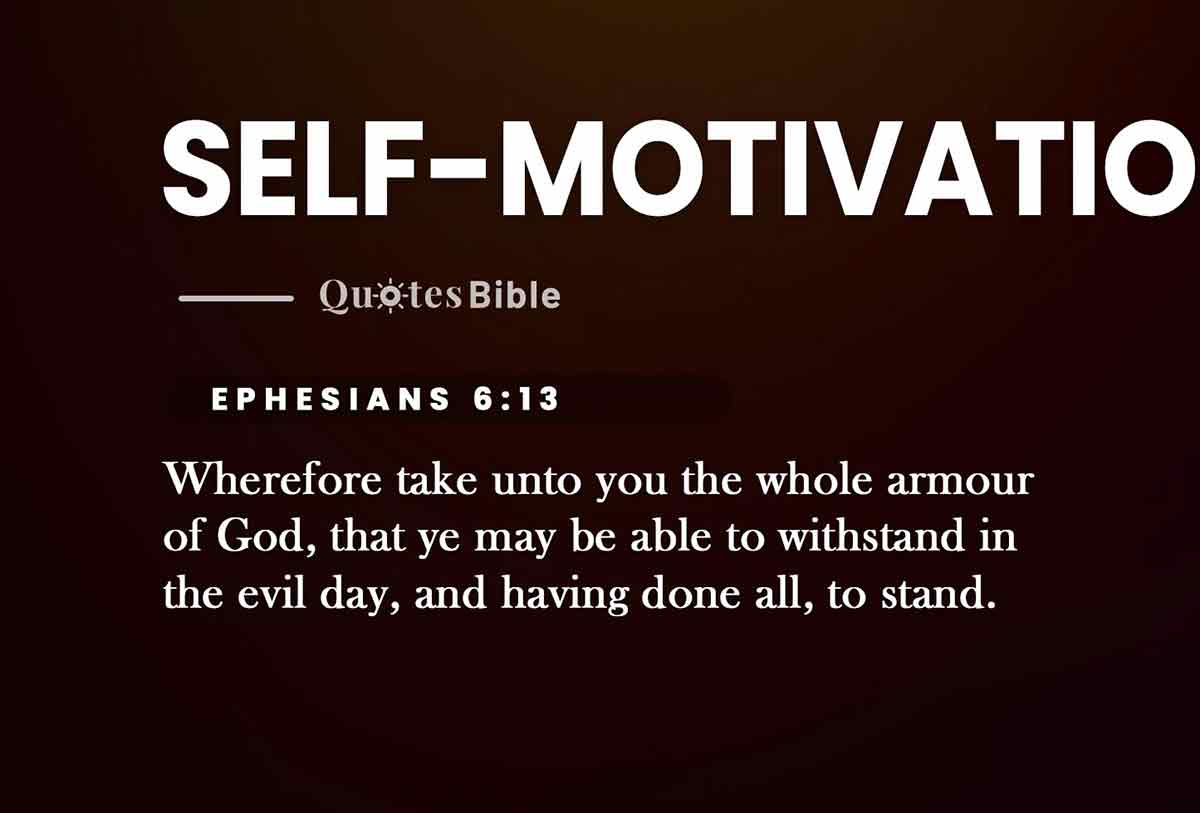 self-motivation bible verses quote