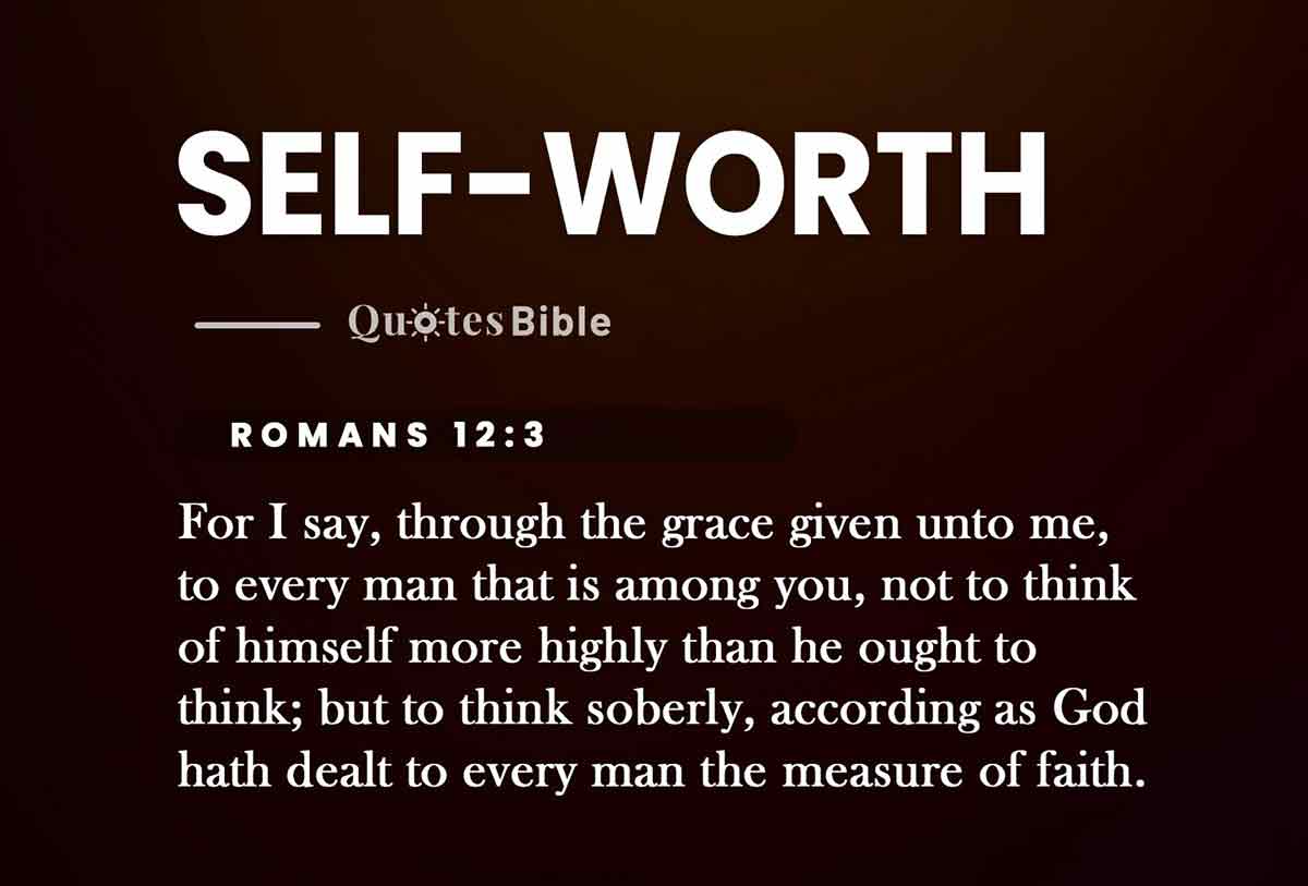self-worth bible verses quote