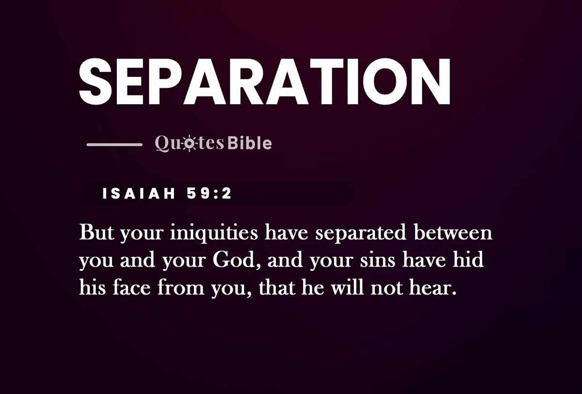 separation bible verses quote