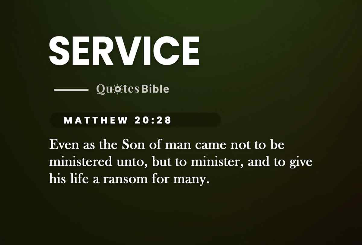 service bible verses quote