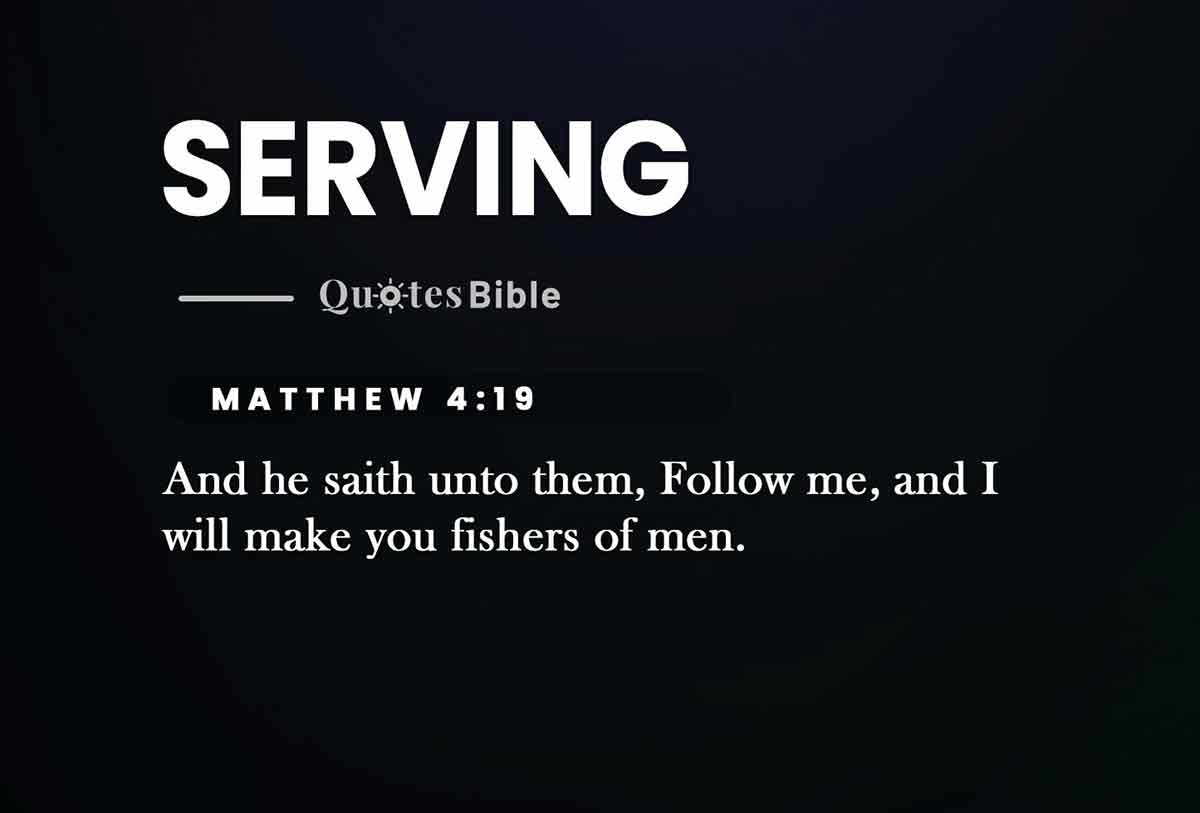 serving bible verses quote