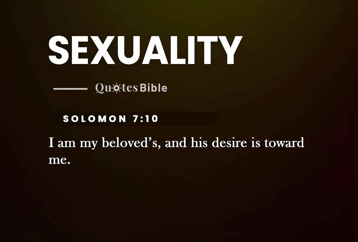 sexuality bible verses quote