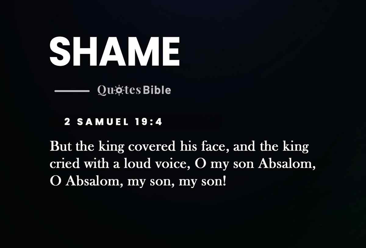 shame bible verses quote