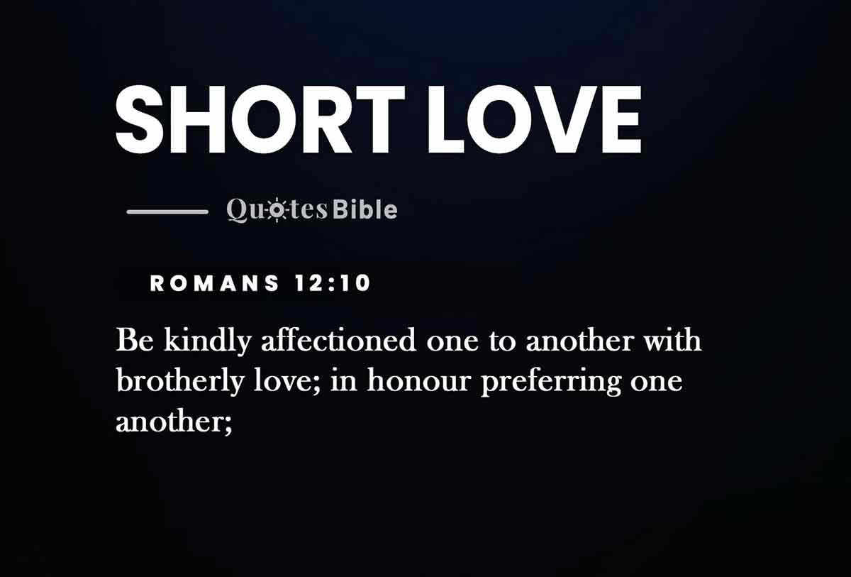 short love bible verses photo