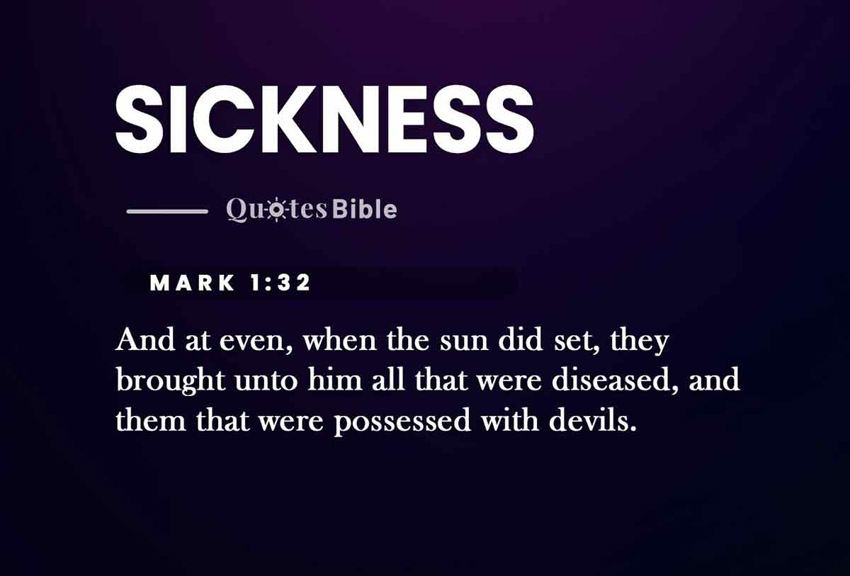 sickness bible verses quote
