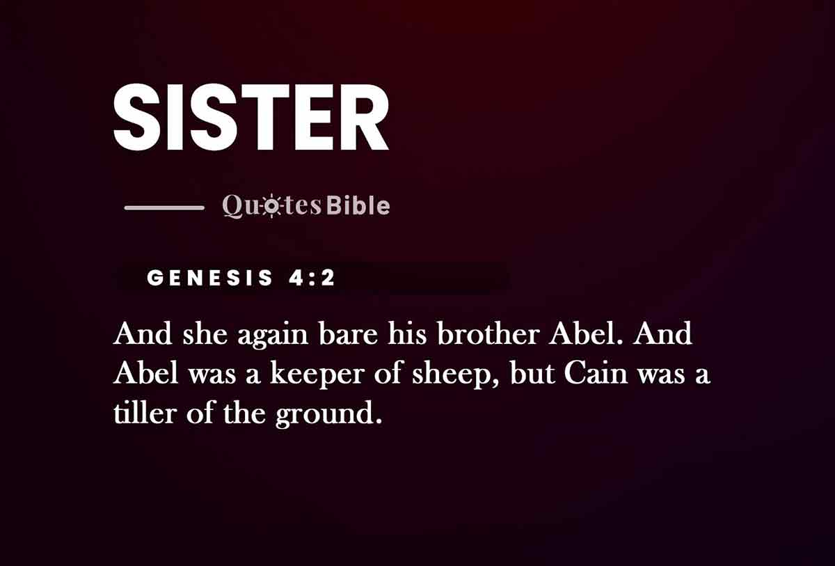 sister bible verses photo