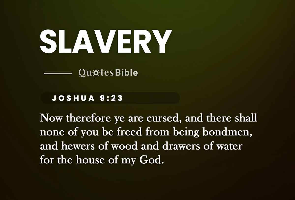 slavery bible verses quote