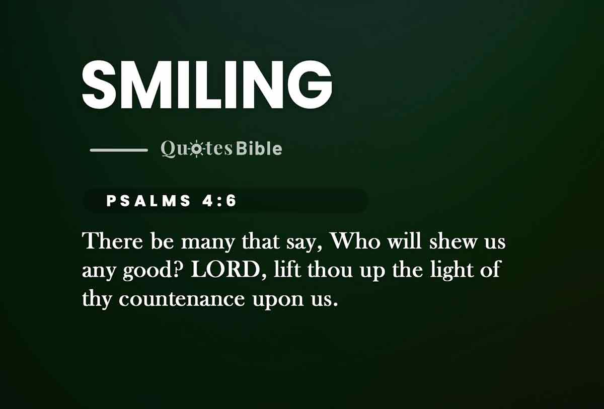 smiling bible verses quote