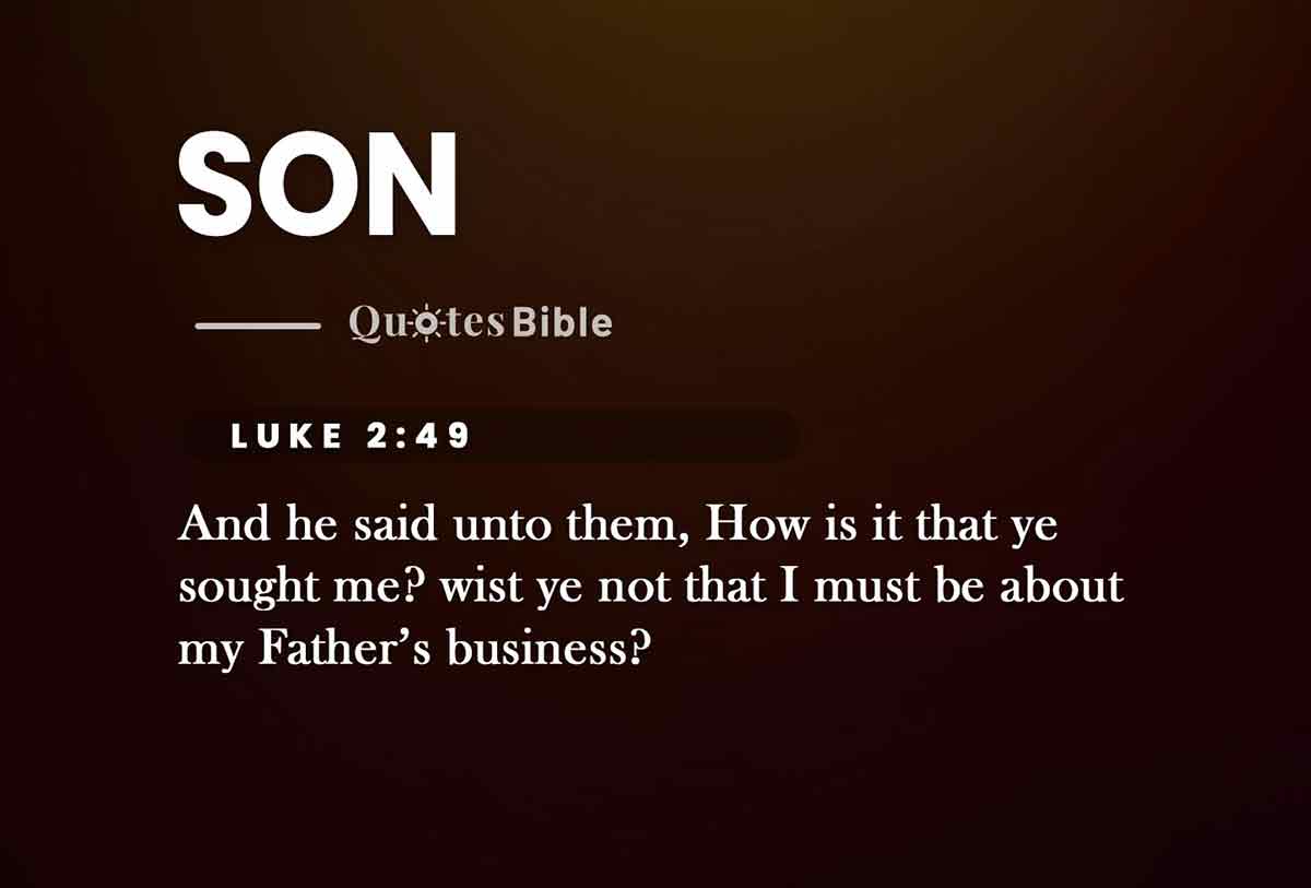 son bible verses quote