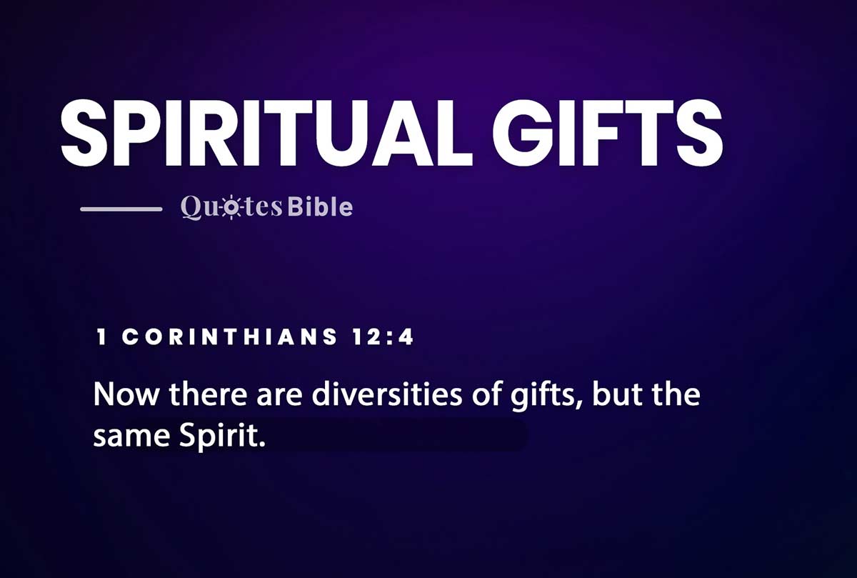 spiritual gifts bible verses quote