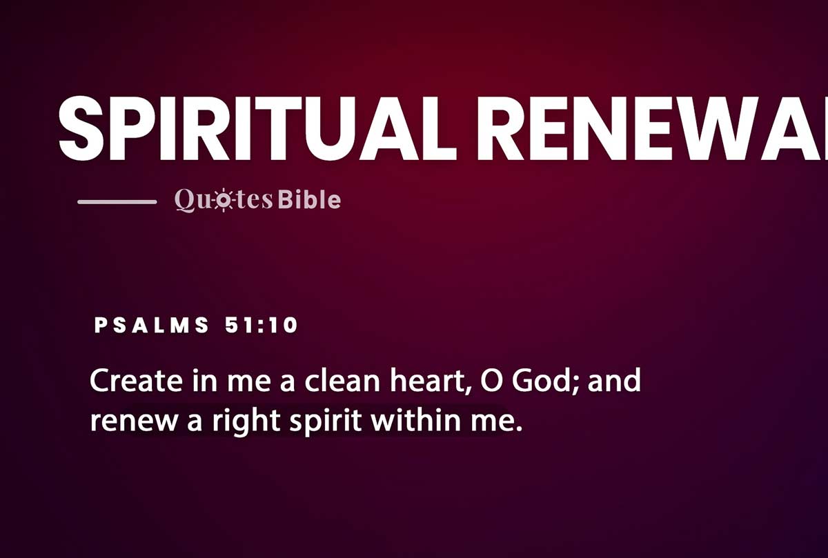 spiritual renewal bible verses quote